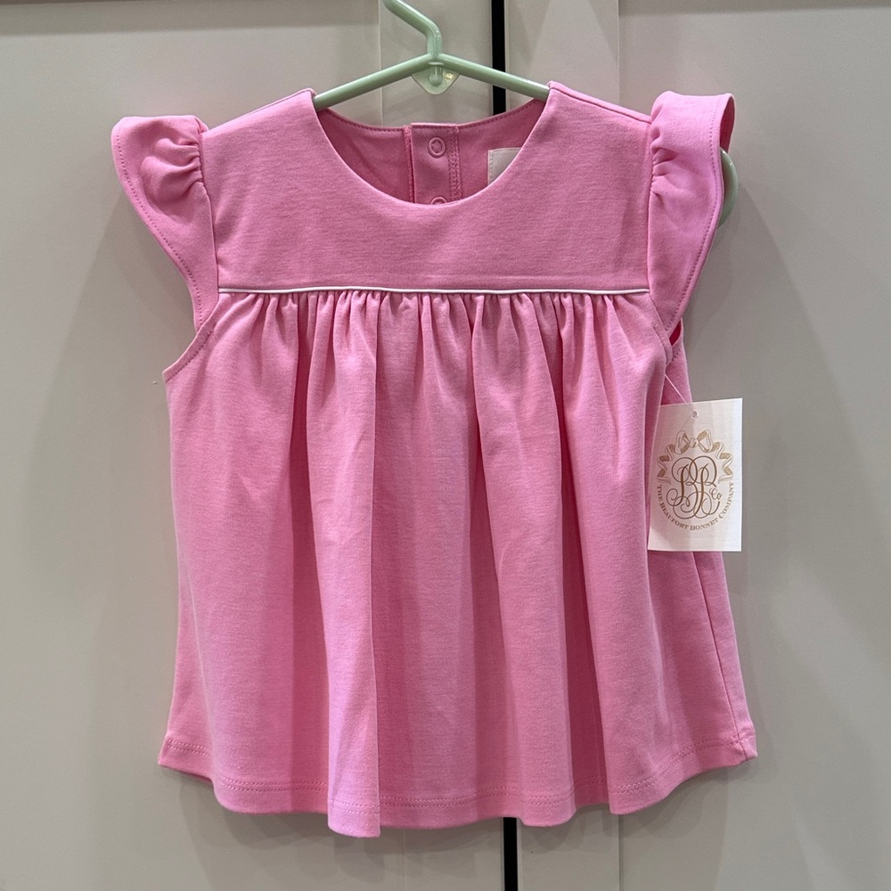 TBBC Hot Pink Top with Ruffles.